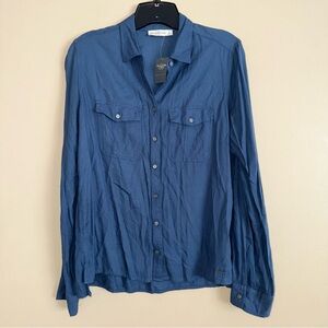 Abercrombie & Fitch Blue Button Down Shirt Size S NWT!